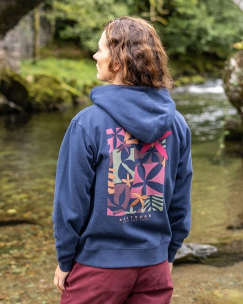 Saltrock Balance Wild Damen Kapuzenjacke Blau