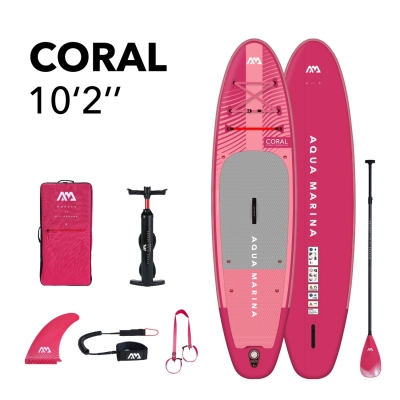 Aqua Marina Coral 10’2″ SUP Raspberry