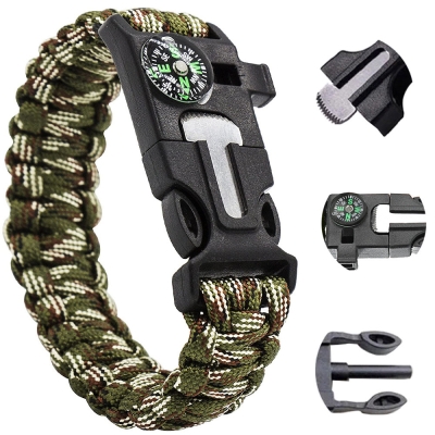Brățară de Supraviețuire 5-în-1 Camo