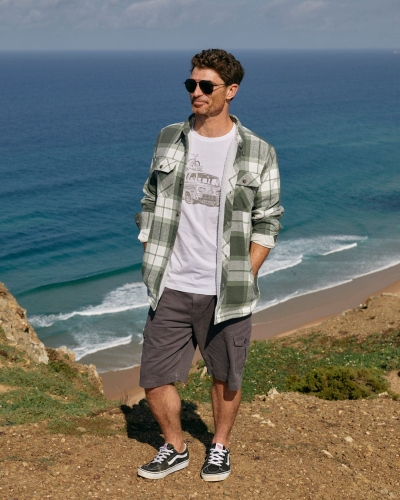 Παντελόνι Βερμούδα Ανδρικό Penwith II Σκούρο Γκρι