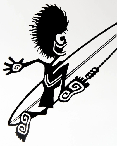 Αυτοκόλλητο Βαν Κλασικού Ανθρώπου Saltrock Running Μαύρο