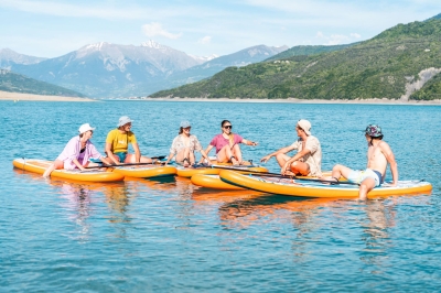 Καθαρός Αέρας All-Round iSUP Coast 10'2 με ρυθμιζόμενο κουπί αλουμινίου 3T και λουρί ασφαλείας (Πορτοκαλί)