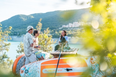 Καθαρός Αέρας All-Round iSUP Coast 10'2 με ρυθμιζόμενο κουπί αλουμινίου 3T και λουρί ασφαλείας (Πορτοκαλί)