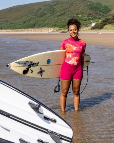 Saltrock Peace Tie Dye Γυναικεία Κοντή Στολή Καταδύσεων Ροζ