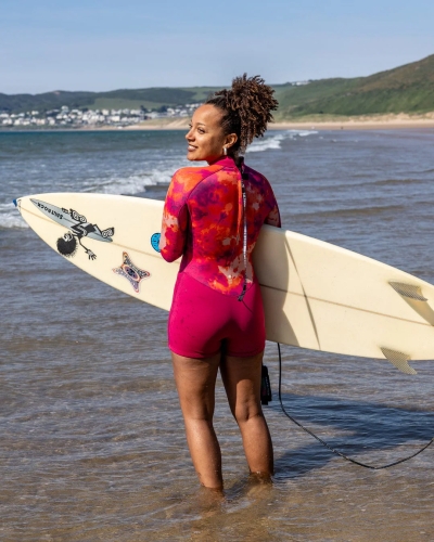 Saltrock Peace Tie Dye Γυναικεία Κοντή Στολή Καταδύσεων Ροζ