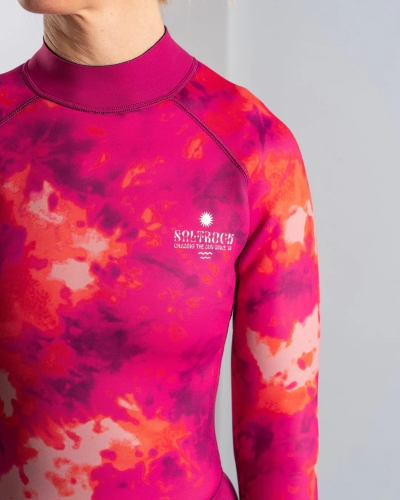 Saltrock Peace Tie Dye Γυναικεία Κοντή Στολή Καταδύσεων Ροζ