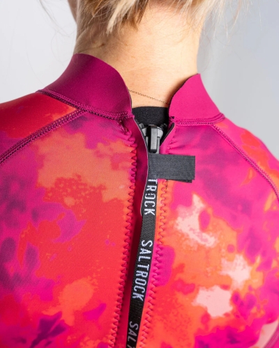 Saltrock Peace Tie Dye Γυναικεία Κοντή Στολή Καταδύσεων Ροζ