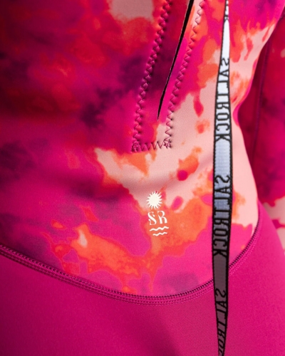 Saltrock Peace Tie Dye Γυναικεία Κοντή Στολή Καταδύσεων Ροζ