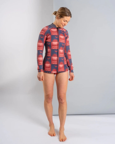 Saltrock Equinox Γυναικεία Μπουφάν Υγρού Στολής Σκούρο Γκρι/Πορτοκαλί