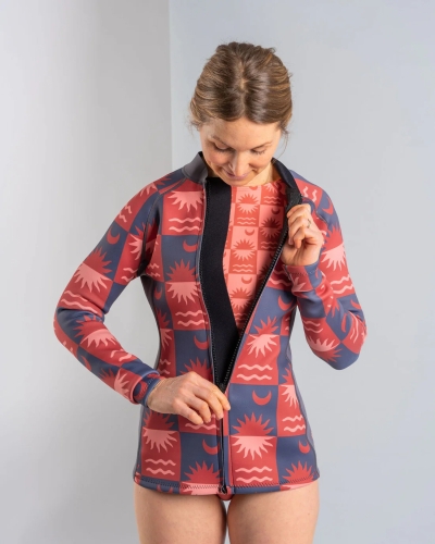 Saltrock Equinox Γυναικεία Μπουφάν Υγρού Στολής Σκούρο Γκρι/Πορτοκαλί