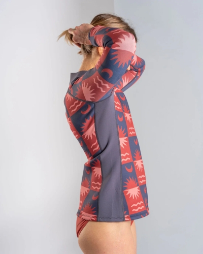 Saltrock Equinox Γυναικεία Μπουφάν Υγρού Στολής Σκούρο Γκρι/Πορτοκαλί