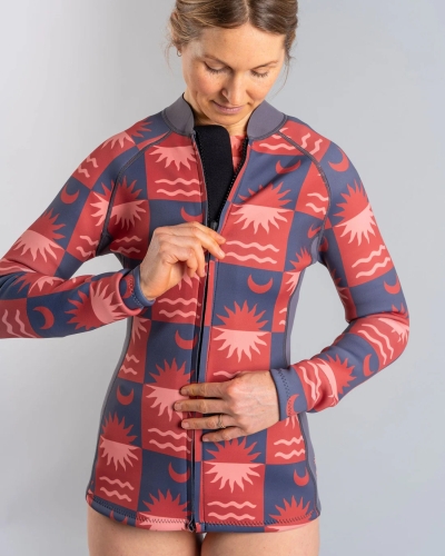 Saltrock Equinox Γυναικεία Μπουφάν Υγρού Στολής Σκούρο Γκρι/Πορτοκαλί