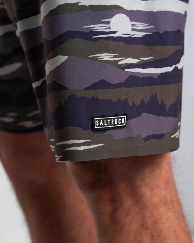 Ανδρικό Μαγιό Βερμούδα Saltrock Camo Stripe Γκρι