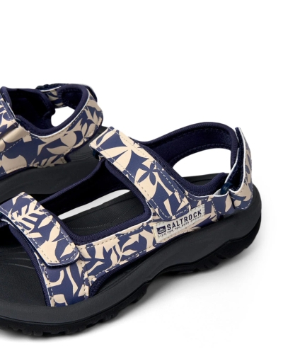 Γυναικεία Σανδάλια Πεζοπορίας Saltrock Walkabout Balance Floral Μπλε
