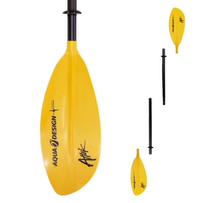 Aquadesign K1 Attak 4 Κουπί Καγιάκ Κίτρινο