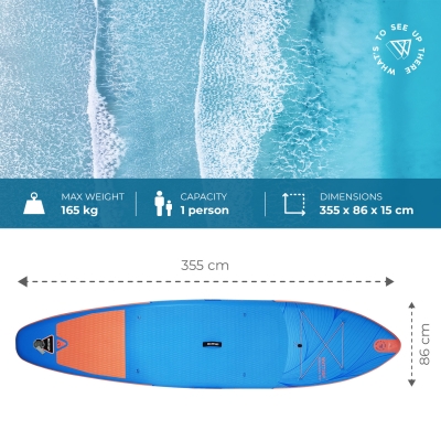 WATTSUP Espadon 11'8" Minicombo SUP