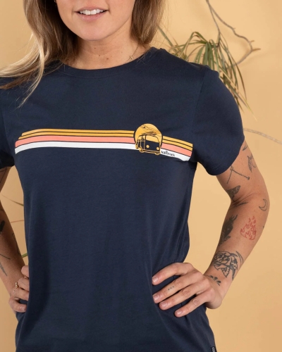 Γυναικείο κοντομάνικο μπλουζάκι Saltrock Celeste Stripe μπλε