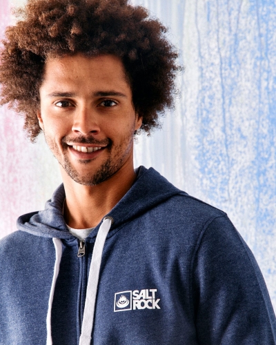Ανδρική Ζακέτα Saltrock Original με Φερμουάρ Μπλε Marl