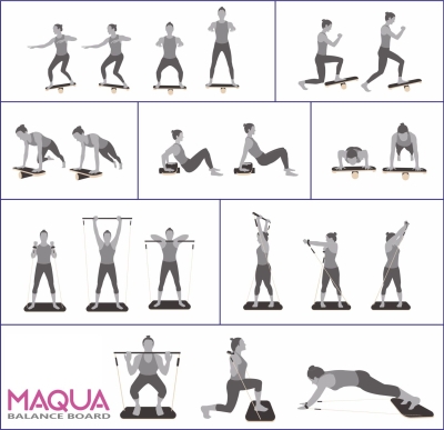 Maqua Stretching και Pilates Ισορροπίας Σανίδα
