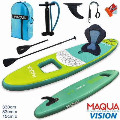 Maqua Vision Kayak Kit 10'8" Inflatable Stand Up Paddle Board