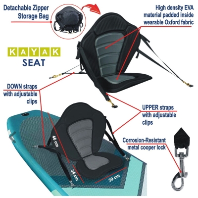 Σετ Kayak Maqua Vision 10'8" Φουσκωτή Σανίδα Κωπηλασίας σε Όρθια Θέση