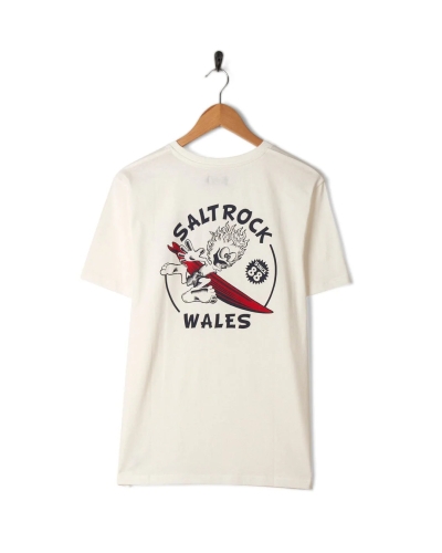 Saltrock Wave Rider Wales Herren Kurzarmshirts Weiß
