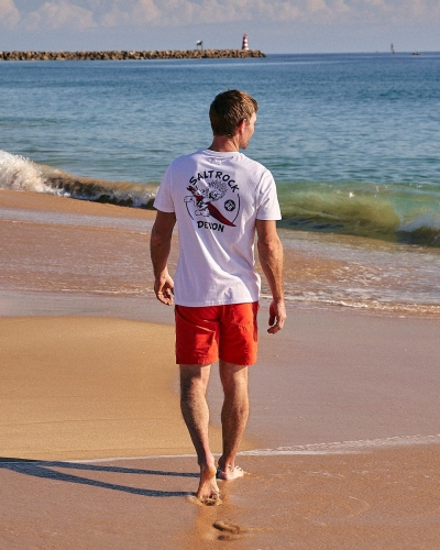 Tricou Saltrock Wave Rider Devon în alb