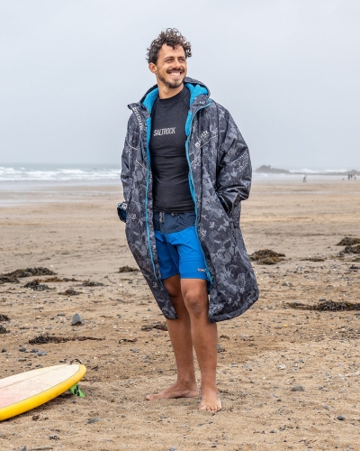 Saltrock Digi Camo Ρόμπα Αλλαγής Μαύρο/Μπλε