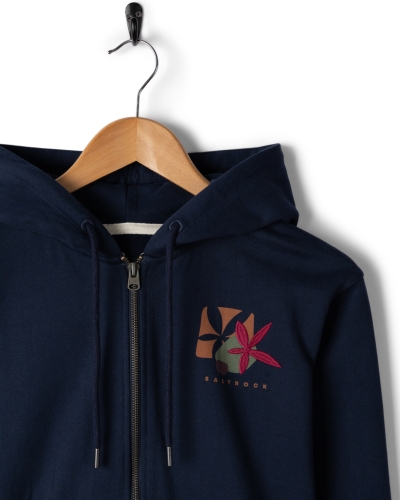 Μπλε Φούτερ Γυναικείο Saltrock Balance Wild με Φερμουάρ