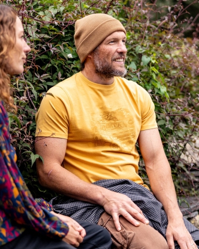 Tricou bărbătesc cu mânecă scurtă Saltrock Axle Galben