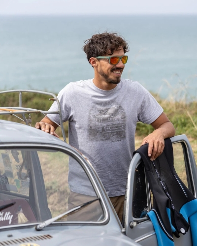 Tricou bărbătesc cu mânecă scurtă Saltrock Axle Gri