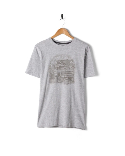 Tricou bărbătesc cu mânecă scurtă Saltrock Axle Gri