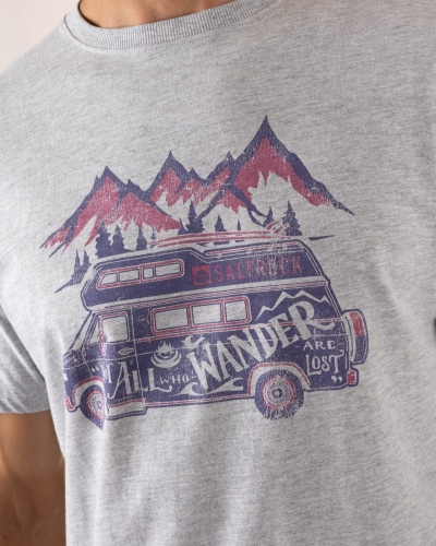 Saltrock Lost Van Ανδρικό Κοντομάνικο Μπλουζάκι Γκρι