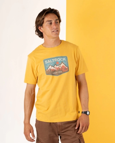 Saltrock Uplands Ανδρικό Κοντομάνικο Κίτρινο T-Shirt