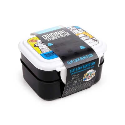 Το αυθεντικό Stormtrooper Clip Lock στοίβαγμα μπόξ μπέντο με μαχαιροπίρουνα