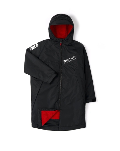 Saltrock recycelter Kinder Wechselmantel schwarz/rot