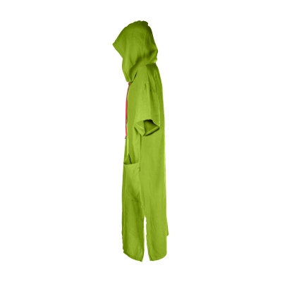 Colour Monk Linen Changing Poncho Green Day