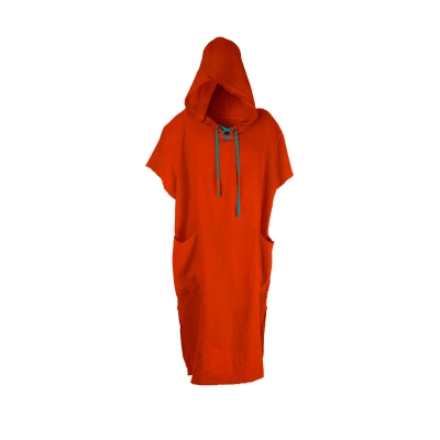 Ленено пончо Colour Monk Shaman Red Clay