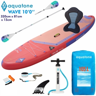 Стендъп падъл борд Aquatone Wave 10'6" каяк комплект