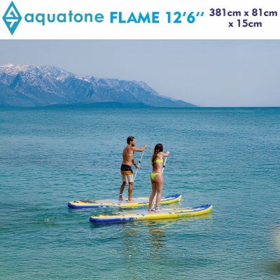 Стендъп падъл борд Aquatone Flame 3.0 Touring 12'6" каяк комплект