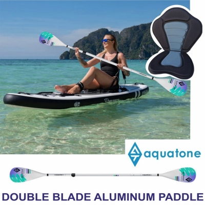 Стендъп падъл борд Aquatone Flame 3.0 Touring 12'6" каяк комплект