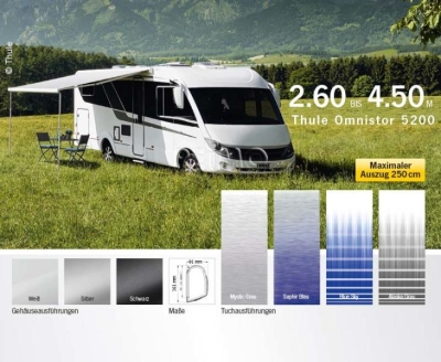 Тента Thule Omnistor 5200 бяла 450 см