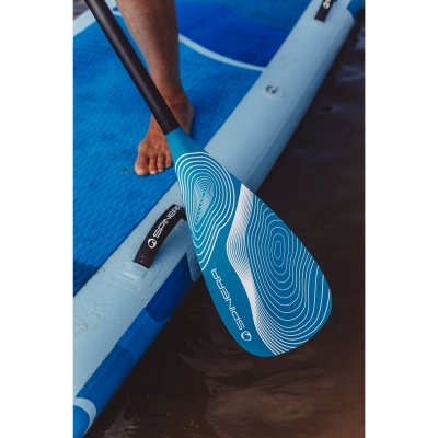 Spinera Performance Fiberglass SUP Paddle Teal Blade