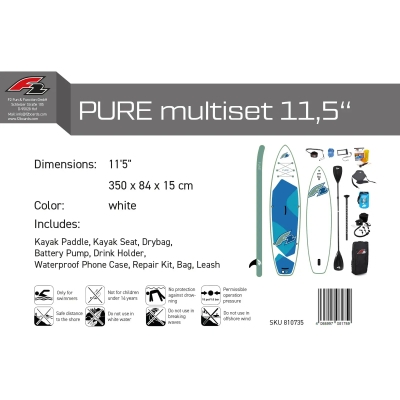 F2 Pure 11'5" Multiset White