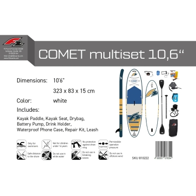 F2 Comet 10'5 Multiset Λευκό