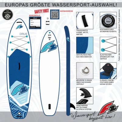 F2 Drive 12'2 SUP Λευκό