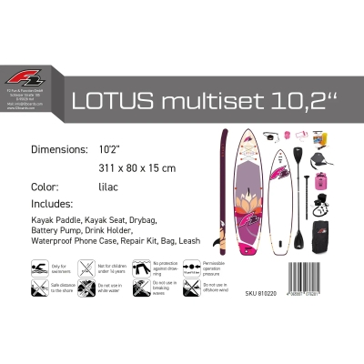 F2 Lotus 10'2 Multiset SUP Μωβ