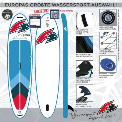 F2 Ocean LTD 11'5" SUP Red Without Accessories